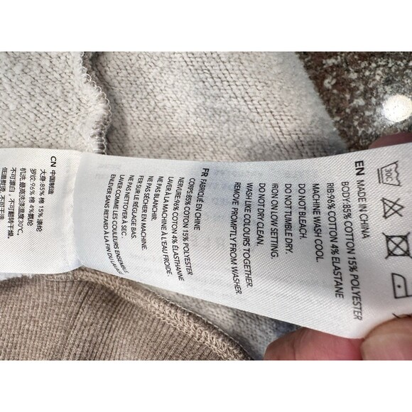 Varley  pullover sweatshirt peached  Marl athleisure minimalist Small ling sleev - Picture 13 of 13